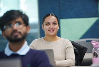 Student in a seminar